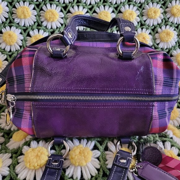 Coach Poppy Tartan Bag + Wristlet - Picture 5 of 15